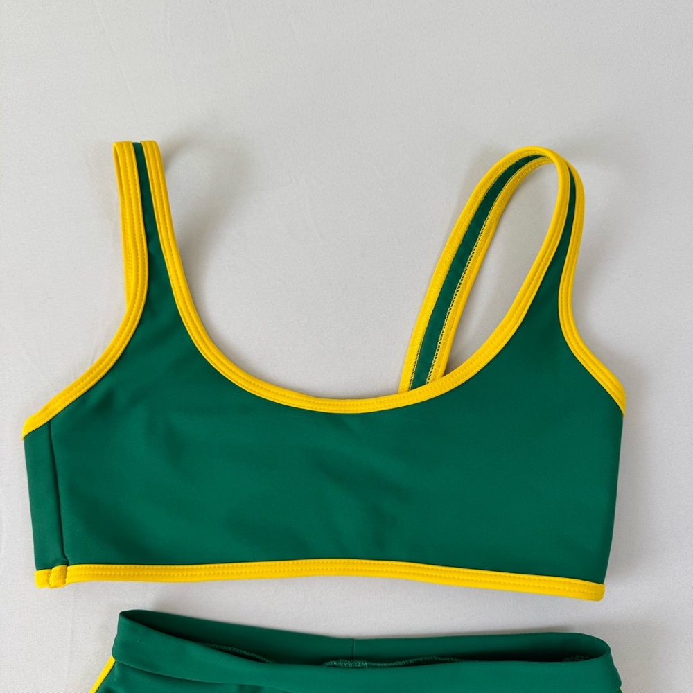 Skatie Mya Top Bardot Bottom Swim Scout Dual Tone Sporty XS - Picture 4 of 7